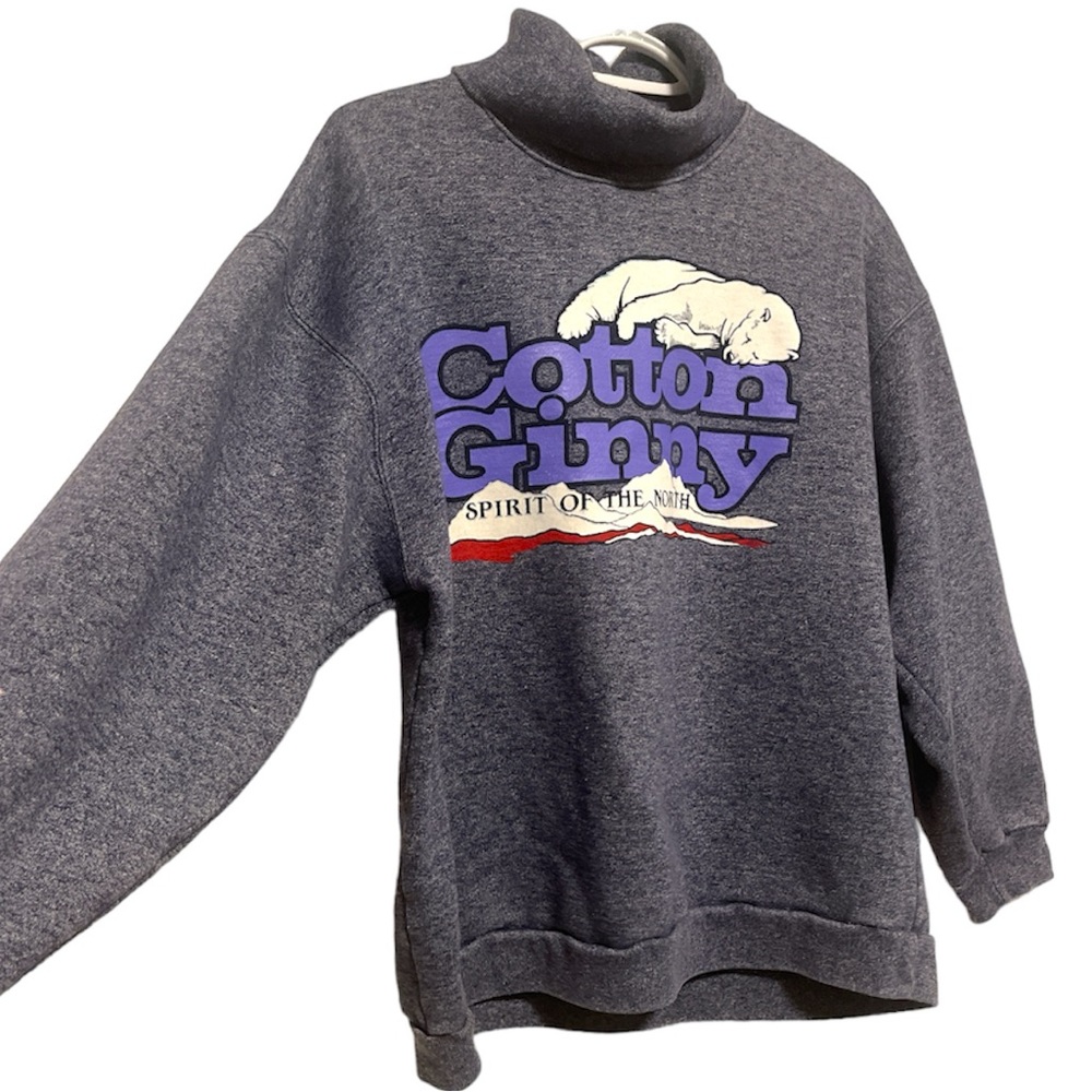 Vintage COTTON GINNY Mock Neck Sweater